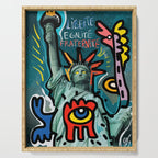 Liberté égalité fraternité Street Art French Graffiti Serving Tray Gallery Image 1