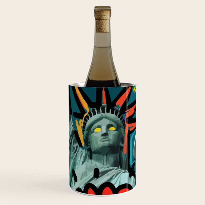 Liberté égalité fraternité Street Art French Graffiti Wine Chiller Gallery Image 1