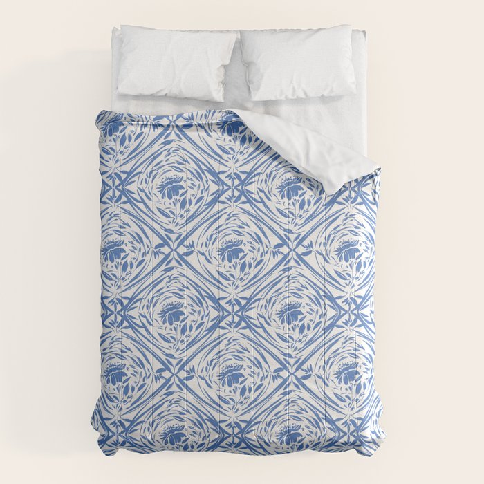 Floral pleasure pattern BW Comforter Gallery Image 6