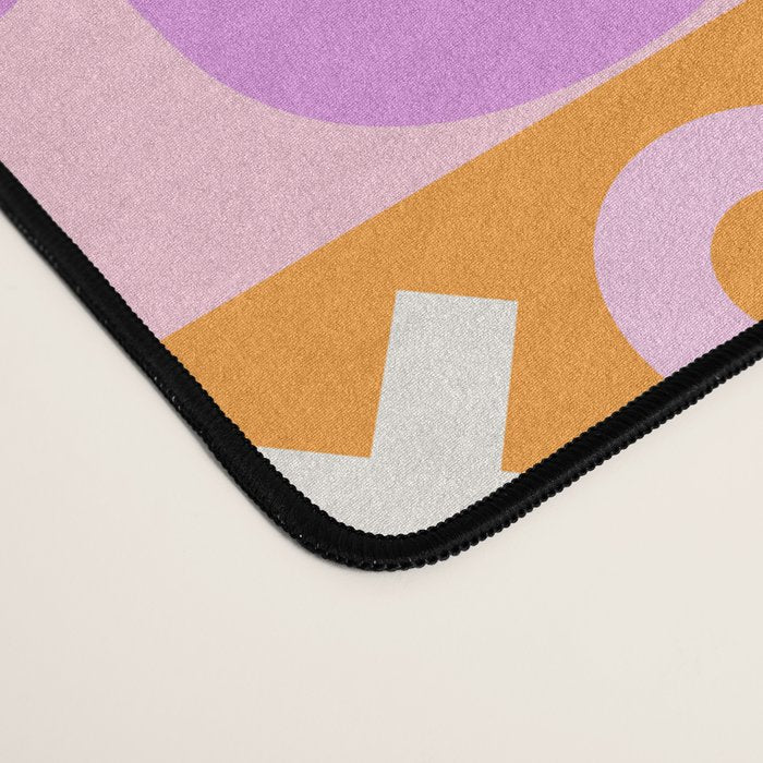 I Love You Checkerboard - Pink & Orange Desk Mat Gallery Image 4