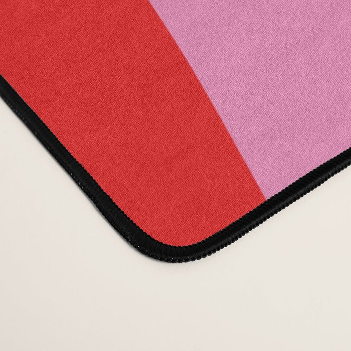 Wild Stripes Modern Multicolor Abstract Pattern Blue Pink Red Green Desk Mat Gallery Image 4