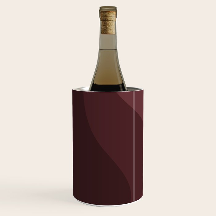 Abstract Color Waves VI Neutral Red Tones Wine Chiller Gallery Image 2
