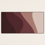 Abstract Color Waves VI Neutral Red Tones Desk Mat Gallery Image 3