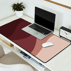 Abstract Color Waves VI Neutral Red Tones Desk Mat Gallery Image 2