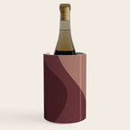 Abstract Color Waves VI Neutral Red Tones Wine Chiller Gallery Image 1