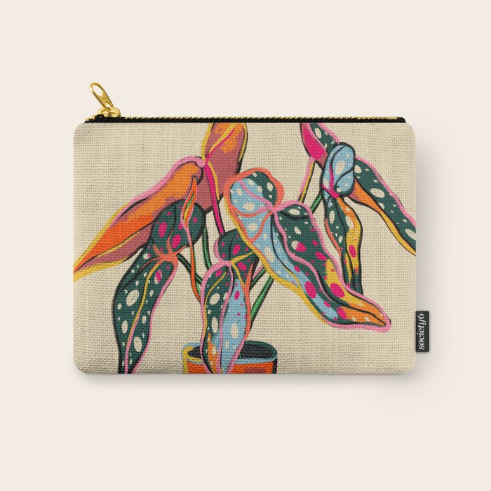 COLOURFUL BEGONIA PLANT  Carry All Pouch Gallery Image 1