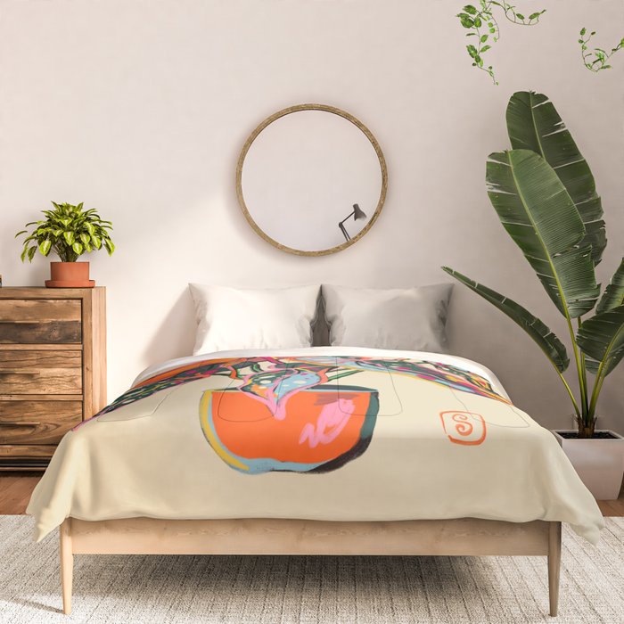 COLOURFUL BEGONIA PLANT  Comforter Gallery Image 3