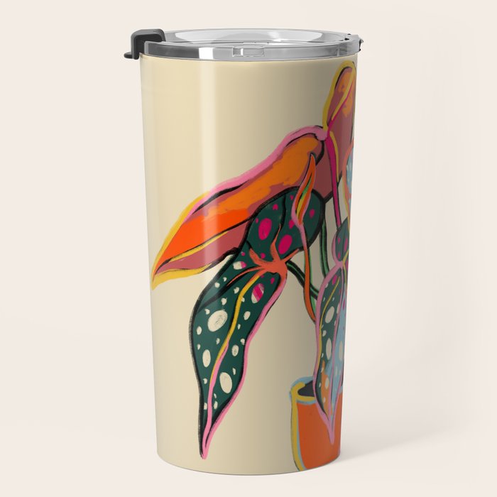 COLOURFUL BEGONIA PLANT  Travel Mug Gallery Image 3