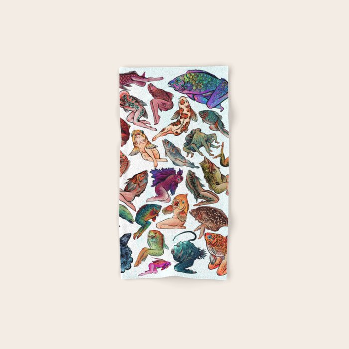 Reverse Mermaids Bath Towel Gallery Image 1