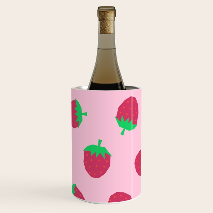 Strawberry Papercut Pattern Wine Chiller Gallery Image 2