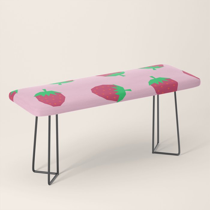 Strawberry Papercut Pattern Bench Gallery Image 1