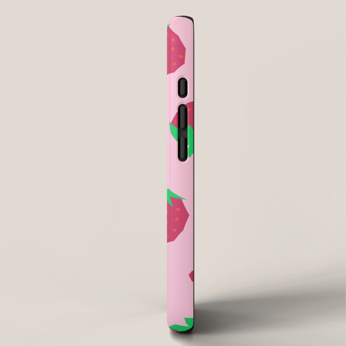 Strawberry Papercut Pattern iPhone Case Gallery Image 2