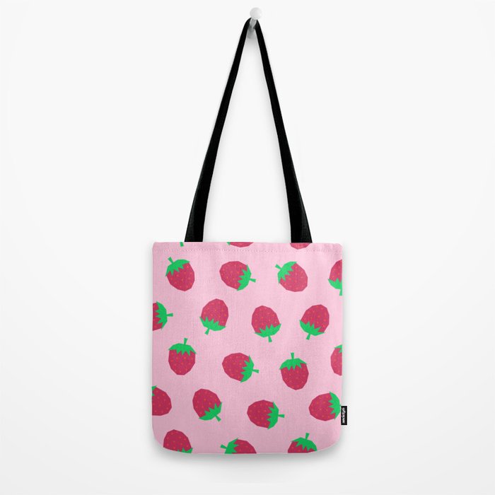 Strawberry Papercut Pattern Tote Bag Gallery Image 2