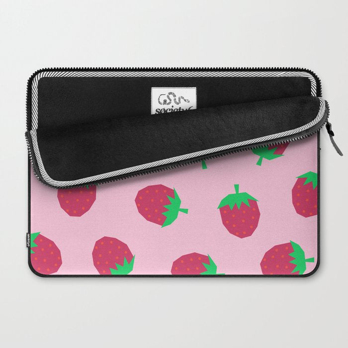 Strawberry Papercut Pattern Laptop Sleeve Gallery Image 2