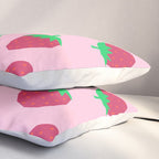 Strawberry Papercut Pattern Pillow Sham Gallery Image 3