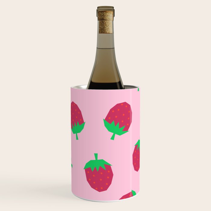 Strawberry Papercut Pattern Wine Chiller Gallery Image 3