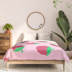 Strawberry Papercut Pattern Comforter Gallery Image 3
