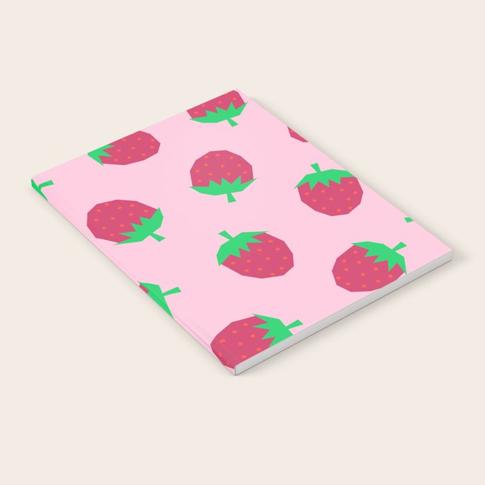 Strawberry Papercut Pattern Notebook Gallery Image 2