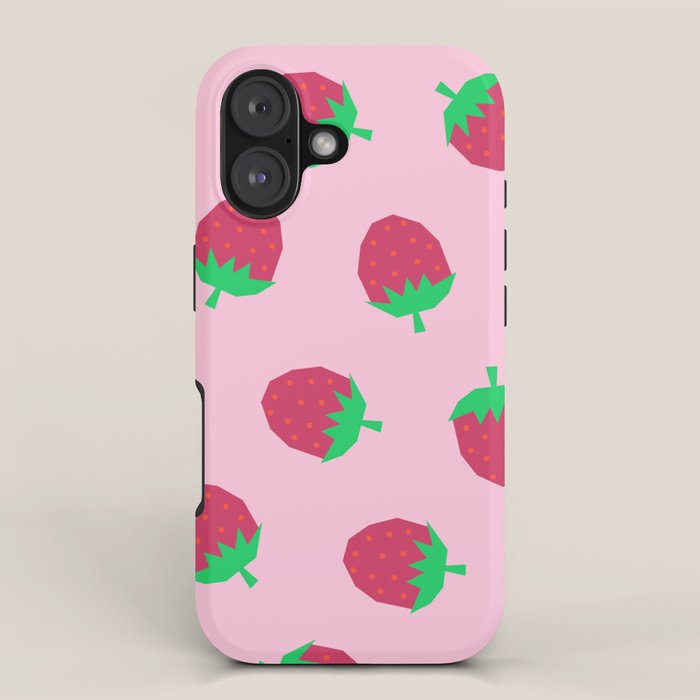 Strawberry Papercut Pattern iPhone Case Gallery Image 1