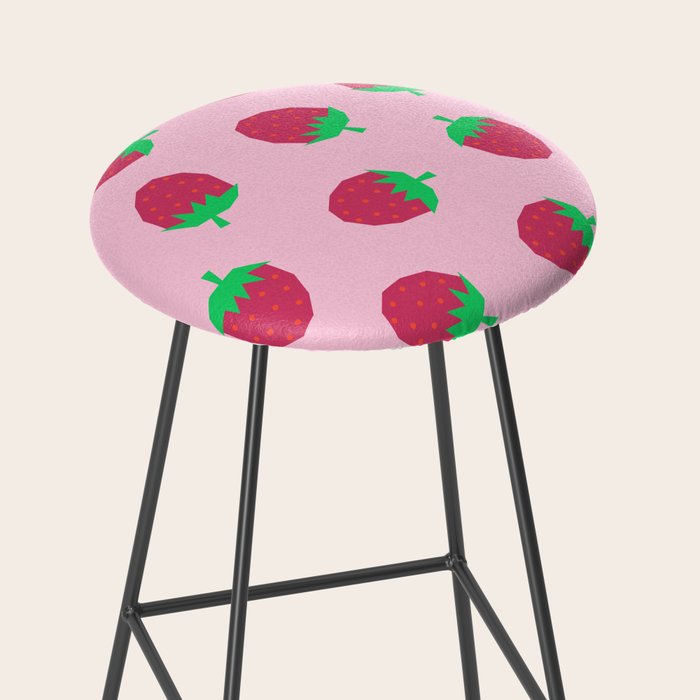 Strawberry Papercut Pattern Stool Gallery Image 2