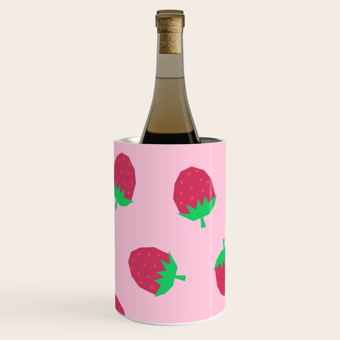Strawberry Papercut Pattern Wine Chiller Gallery Image 1