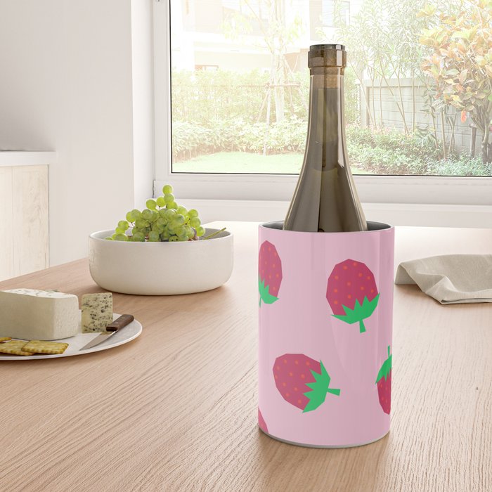 Strawberry Papercut Pattern Wine Chiller Gallery Image 4