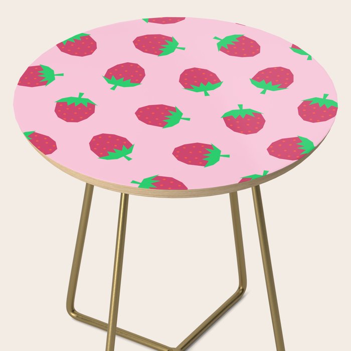 Strawberry Papercut Pattern Side Table Gallery Image 2