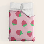 Strawberry Papercut Pattern Duvet Cover Gallery Image 6