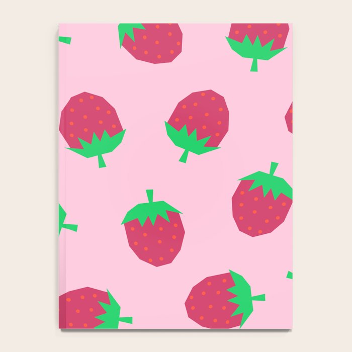 Strawberry Papercut Pattern Notebook Gallery Image 4