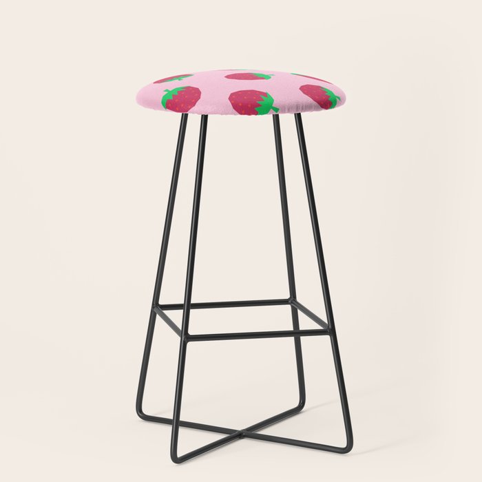 Strawberry Papercut Pattern Stool Gallery Image 1