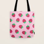 Strawberry Papercut Pattern Tote Bag Gallery Image 1