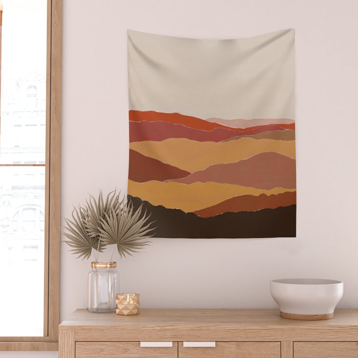 Fall Mountains Wall Tapestry Gallery Image 2
