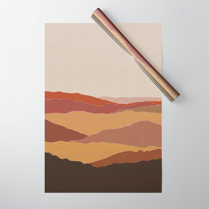 Fall Mountains Wrapping Paper Gallery Image 1