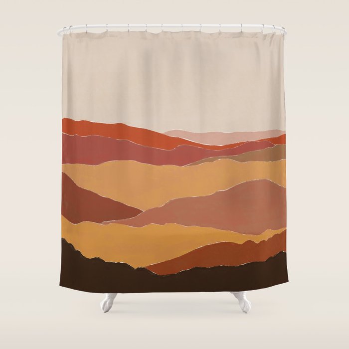Fall Mountains Shower Curtain Gallery Image 1