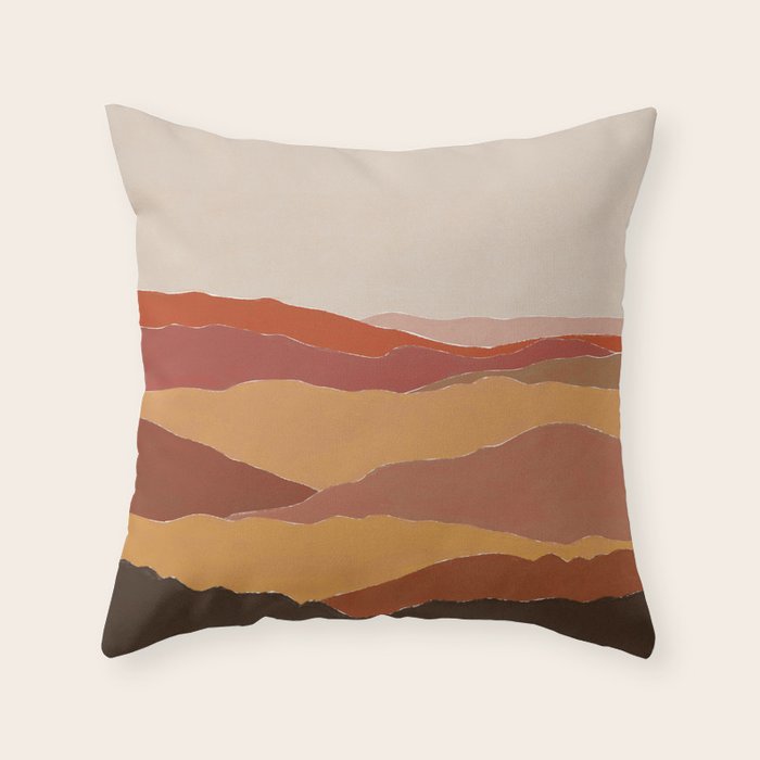 Fall Mountains Throw Pillow Gallery Image 6
