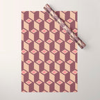 Retro Geometric Bloom Revival Wrapping Paper Gallery Image 1