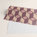 Retro Geometric Bloom Revival Wrapping Paper Gallery Image 2