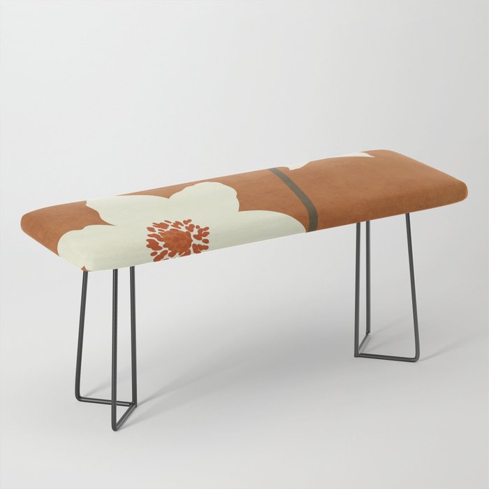 Minimal Abstract Art Landscape Flowers 4 Bench Gallery Image 1