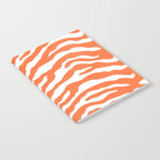 Zebra Wild Animal Print Orange Notebook Gallery Image 2