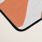 Zebra Wild Animal Print Orange Desk Mat Gallery Image 4