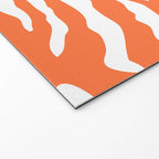 Zebra Wild Animal Print Orange Welcome Mat Gallery Image 2