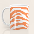 Zebra Wild Animal Print Orange Coffee Mug Gallery Image 3