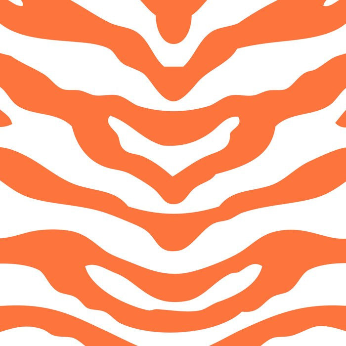 Zebra Wild Animal Print Orange Coffee Mug Gallery Image 2