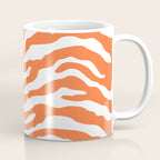 Zebra Wild Animal Print Orange Coffee Mug Gallery Image 1