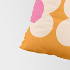 Retro Blossom - orange pink Pillow Sham Gallery Image 4