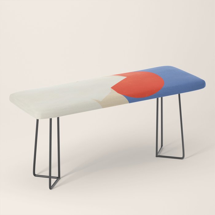 The Japanese Sun | Vintage Minimal Mount Fuji Landscape Bench Gallery Image 1