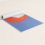 The Japanese Sun | Vintage Minimal Mount Fuji Landscape Yoga Mat Gallery Image 2