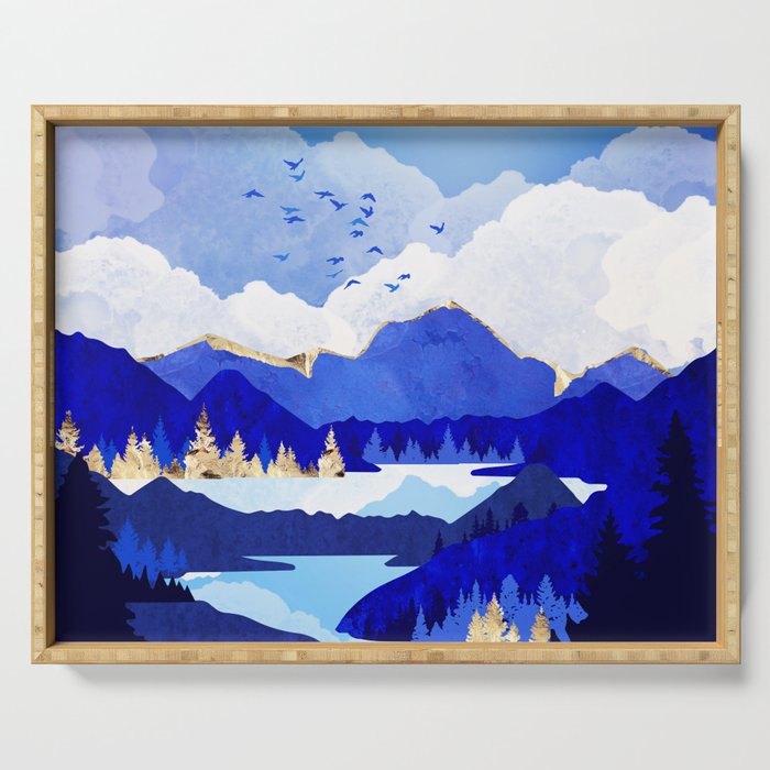 Blue Lake Serving Tray Gallery Image 1