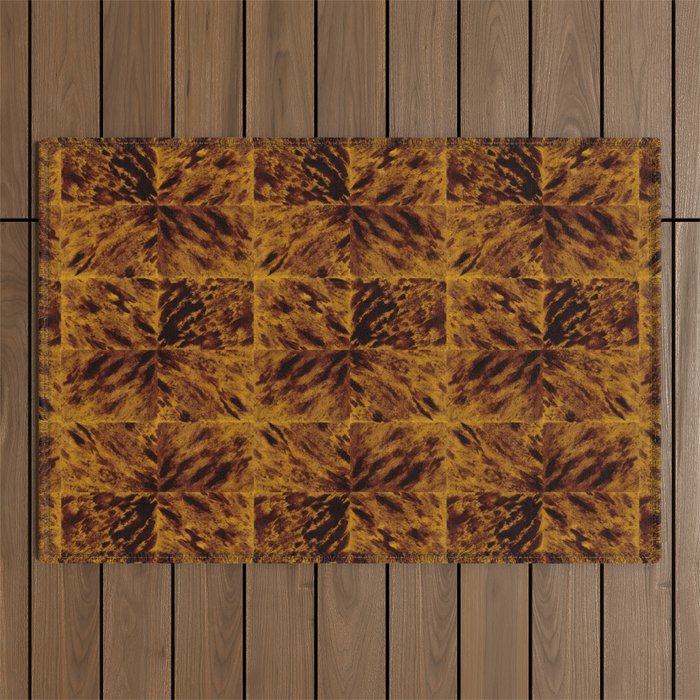 Faux Tortoiseshell 2 - Natural Outdoor Rug Gallery Image 1