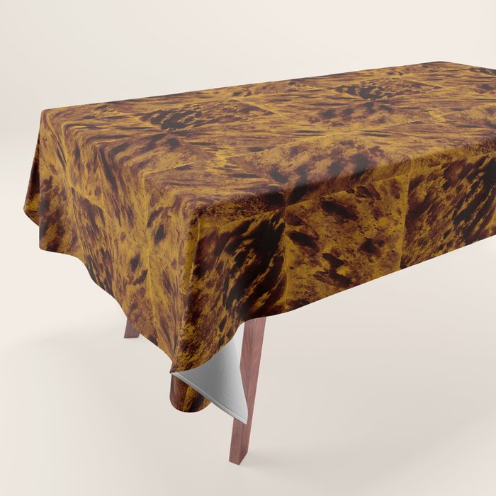 Faux Tortoiseshell 2 - Natural Tablecloth Gallery Image 1